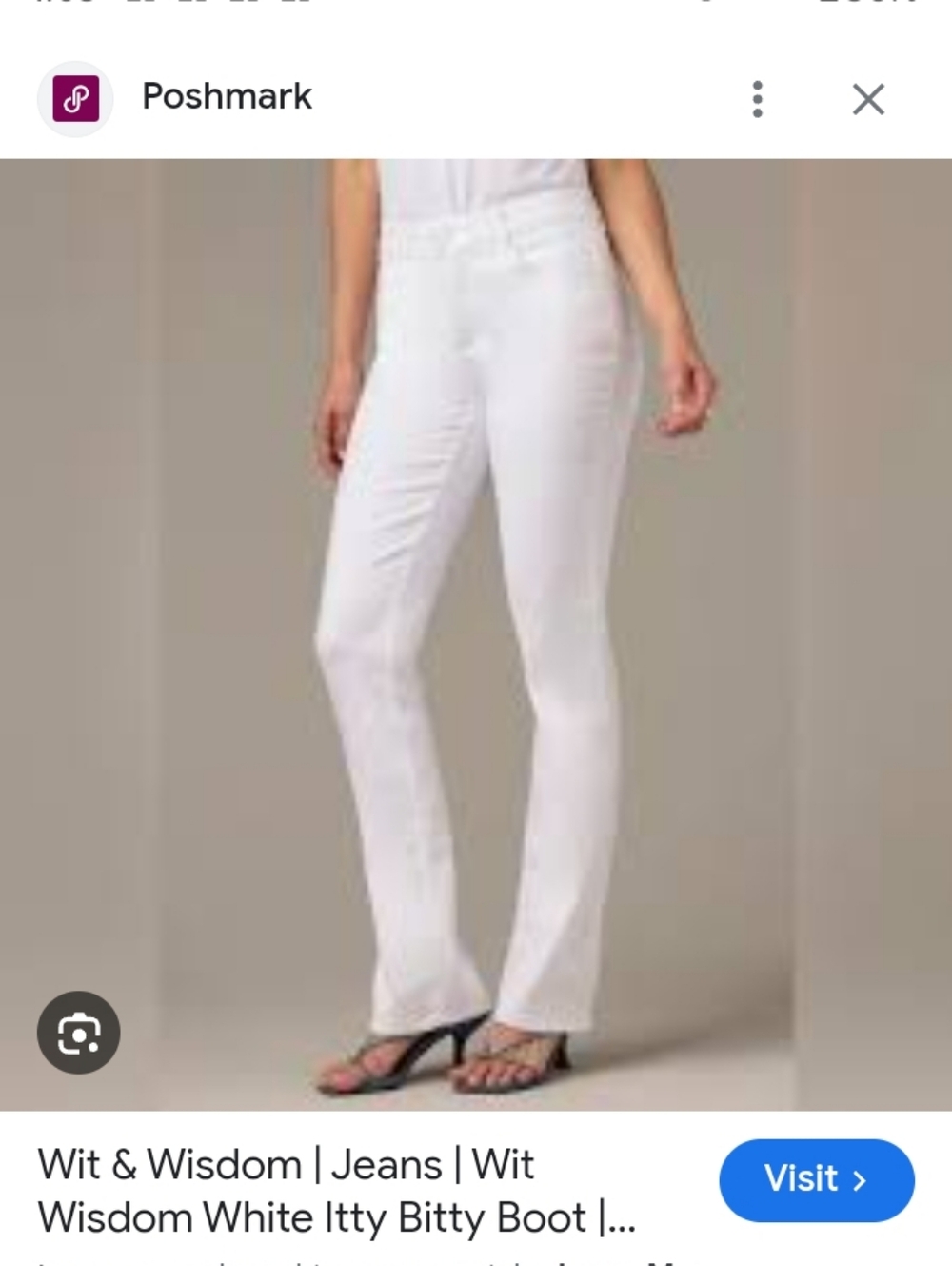Wit & Wisdom Itty Bitty Boot White Jeans Sz 2 New?